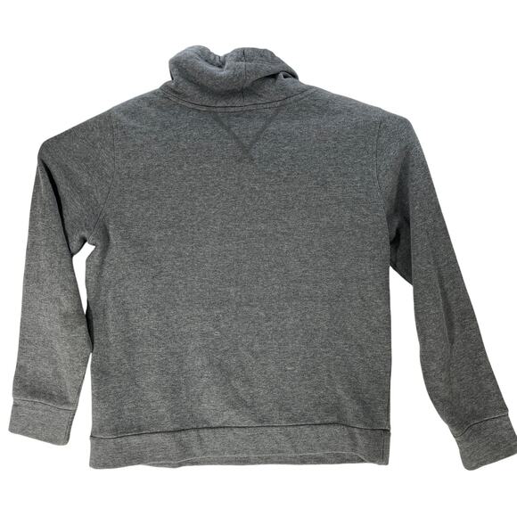 Tommy Hilfiger Sweatshirt Women Size M Gray Long Sleeve Cowl Neck Preppy STAIN - Picture 2 of 7